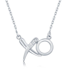 Sterling Silver 0.03cttw Diamond 