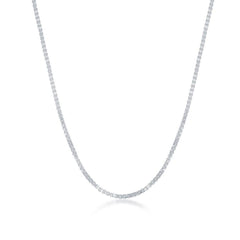 Sterling Silver 1.0mm Box Chain, 24