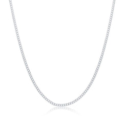 Sterling Silver 1.4mm Cuban Chain, 18