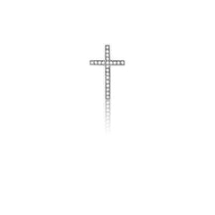 Sterling Silver 22 stones Micro Pave Cross Pendant