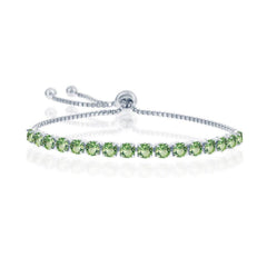 Sterling Silver 4mm Peridot 