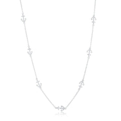 Sterling Silver Anchor by the Yard Necklace