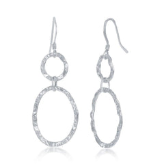 Sterling Silver Circle Shaped Earrings