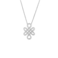 Sterling Silver Fancy Shaped CZ Necklace