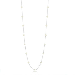 Sterling Silver Freshwater Pearls By The Yard Necklace