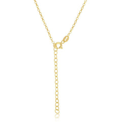 Sterling Silver Gold Plated 1.5mm Rolo Chain