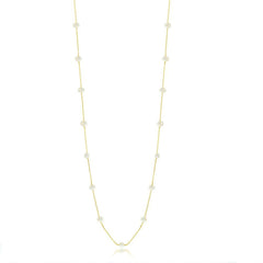Sterling Silver GP Freshwater Pearls By The Yard Necklace