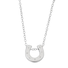 Sterling Silver Horseshoe Design Necklace