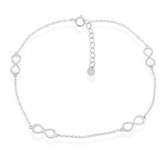 Sterling Silver Infinity Anklet