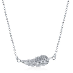 Sterling Silver Leaf Design Necklace