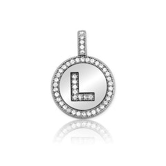 Sterling Silver Micro Pave Circle 