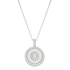 Sterling Silver Micro Pave Circle 