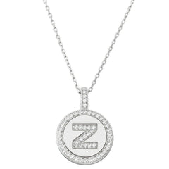Sterling Silver Micro Pave Circle 