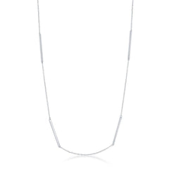 Sterling Silver Multiple Bar Necklace