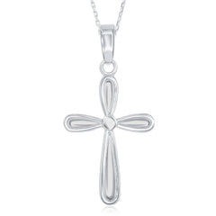 Sterling Silver Small Cross Dangling Pendant