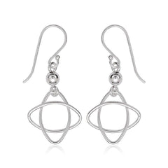 Sterling Silver Square Open Wire Earrings