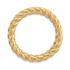 Sterling Silver Stackable Expressions Gold-tone Med Polished Chain Slide