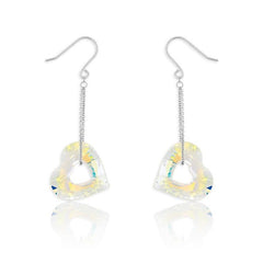 Sterling Silver Swarovski Crystal Dangling Earrings