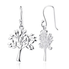 Sterling Silver Tree Earrings