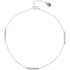 Sterling Silver Triple Bar Anklet
