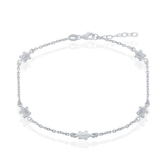 Sterling Silver Turtles Anklet