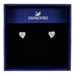 Swarovski Women's Alana Rhodium-Plated Clear Crystal Pierced Earrings, 3/8