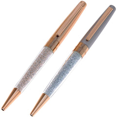 Swarovski Ballpoint Pen Set - Crystalline Silver and Rose Gold Tone Crystal | 5561657