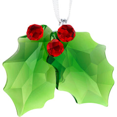 Swarovski Crystal Ornament - Holly, Green and Red | 5282928 | 5286155
