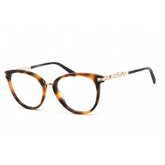 Swarovski Men's Eyeglasses - Dark Havana Cat Eye Plastic Full-Rim Frame | SK5344 052
