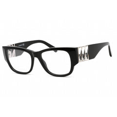 Swarovski Men's Eyeglasses - Rectangular Shape Shiny Black Plastic Frame | SK5473 001