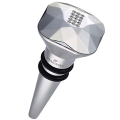 Swarovski Unisex Bottle Stopper - Silver and Black Crystal White Bronze | 5531338