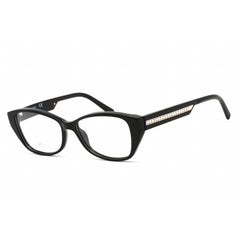 Swarovski Unisex Eyeglasses - Butterfly Shape Shiny Black Plastic Frame | SK5391 001
