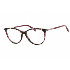 Swarovski Unisex Eyeglasses - Cat Eye Shape Colored Havana Plastic Frame | SK5396 55B