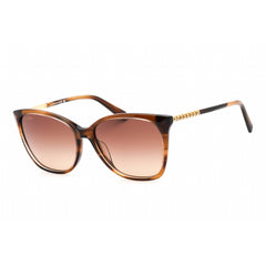 Swarovski unisex Sunglasses - Havana/Gold Plastic Cat Eye Shape Frame | SK0310 56F