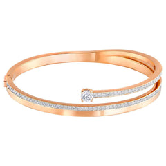Swarovski Women's Bangle Bracelet - Fresh Rose Gold Plated | 5217727