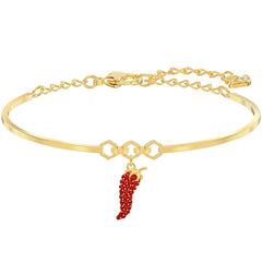 Swarovski Women's Bangle - Lisabel Pepper Yellow Gold Plated | 5498810