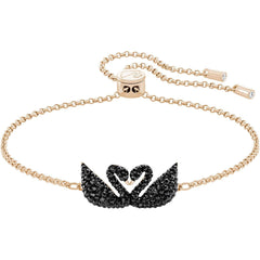 Swarovski Women's Bracelet - Iconic Swan Rose Gold Plated Adjustable | 5344132