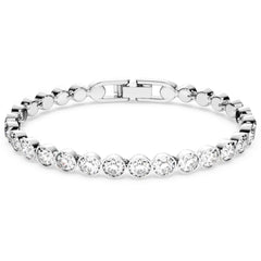 Swarovski Women's Bracelet - Tennis Crystals Rhodium Plated, 17 cm | 1791305