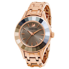 Swarovski Women's Crystal Watch - Alegria Grey Dial Rose Gold Tone Bracelet | 5188842