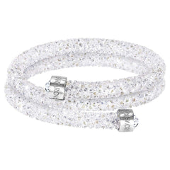 Swarovski Women's Double Bangle Bracelet - Crystaldust, White | 5237754