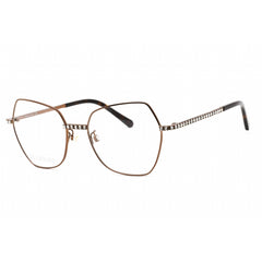 Swarovski Women's Eyeglasses - Butterfly Dark Shiny Brown Metal Frame | SK5422-H 048