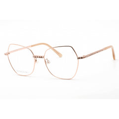 Swarovski Women's Eyeglasses - Butterfly Shiny Rose Gold Metal Frame | SK5422-H 028