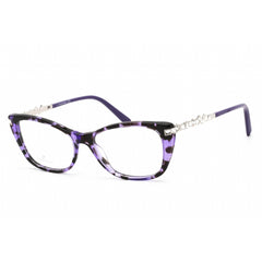 Swarovski Women's Eyeglasses - Coloured Havana Cat Eye Full-Rim Frame | SK5343 055