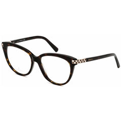 Swarovski Women's Eyeglasses - Dark Havana Cat-Eye Full-Rim Frame | SK5230 052
