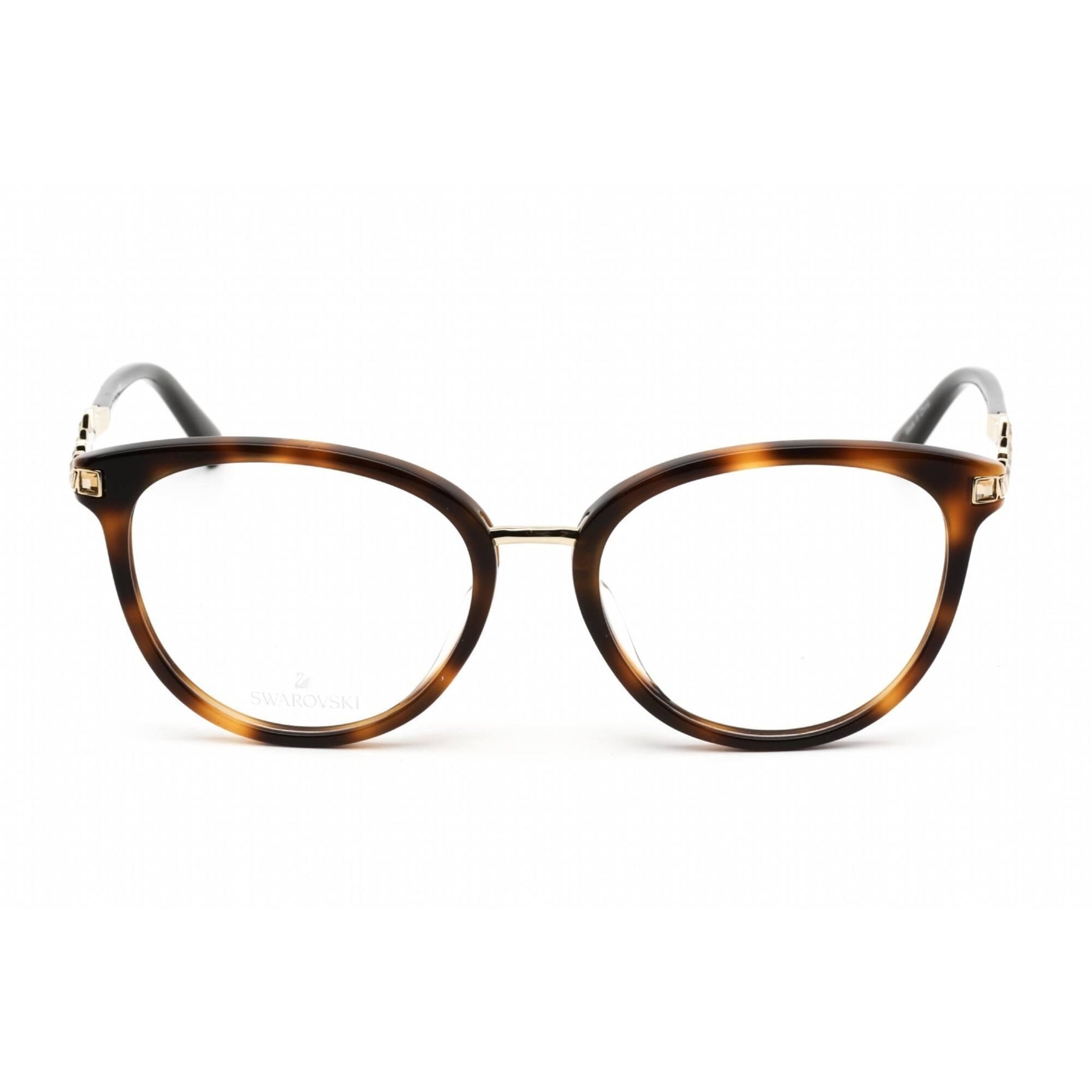 Swarovski SK5344 Womens Plastic Eyeglass Frame 055 Coloured Havana 53-17 Swarovski Women main image 2