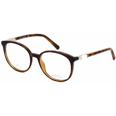 Swarovski Women's Eyeglasses - Dark Havana Round Full-Rim Plastic Frame | SK5310 052