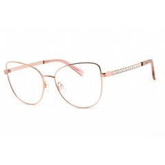 Swarovski Women's Eyeglasses - Full Rim Cat Eye Rose Gold Metal Frame | SK5451 033