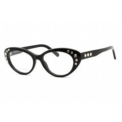 Swarovski Women's Eyeglasses - Full Rim Cat Eye Shiny Black Plastic Frame | SK5429 001