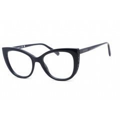 Swarovski Women's Eyeglasses - Full Rim Cat Eye Shiny Blue Plastic Frame | SK5291 090