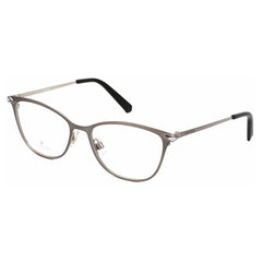 Swarovski Women's Eyeglasses - Grey Full-Rim Cat-Eye Metal Frame | SK5246 001